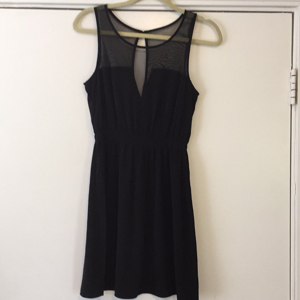 Lush Sheer Top Mini-Dress - Picture 1 of 7